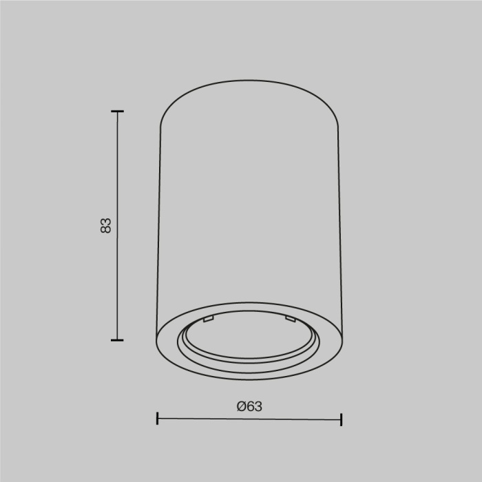 Потолочный светильник Maytoni Conik gyps C001CL-GU10-W