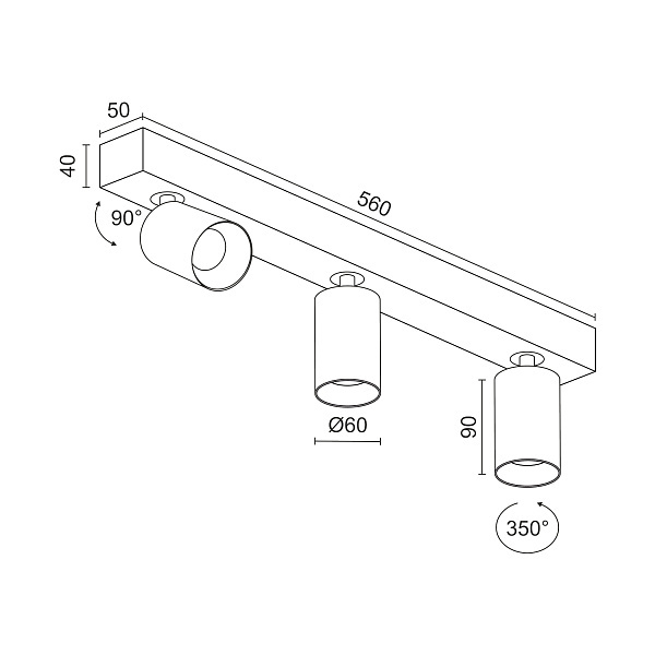 Спот Ledron SAGITONY E3 S60 White