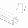 Шинопровод встраиваемый магнитный для ГКЛ12,5 мм SPACE Crystal Lux CLT 0.123 02 L3000 BL
