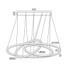 Подвесной светильник Ledron RING ORBITOS Black 3K