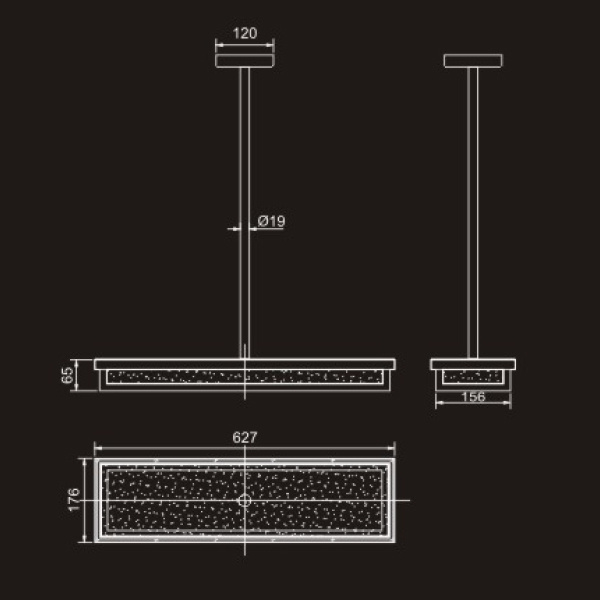 Подвесной светильник Delight Collection 98023 PR98023L-B dark bronze