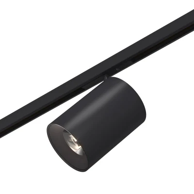 Магнитный трековый светильник Черный LED 1*5W 3000K 340Lm Ra&gt;90 36° IP20 D35xH58 24V ST671.436.05