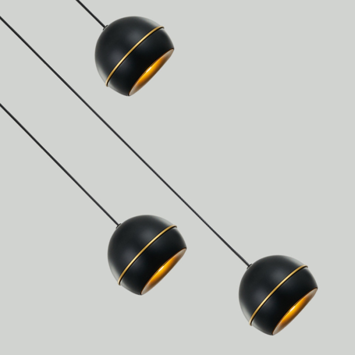 Подвесной светильник Delight Collection MD21001034 MD21001034-3A black/gold