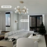 Подвесная люстра Crystal Lux LUXURY SP12 GOLD