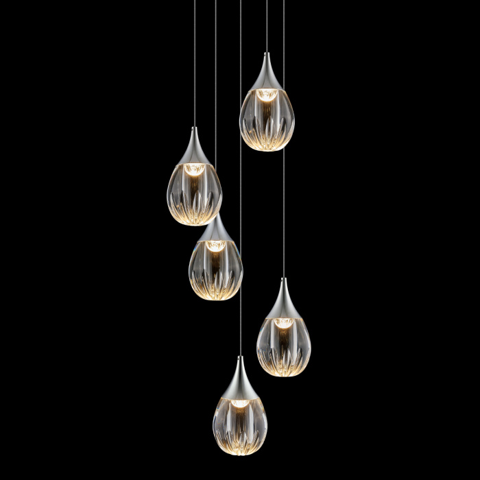 Подвесной светильник Delight Collection Stilla MD24001004-5A chrome/clear