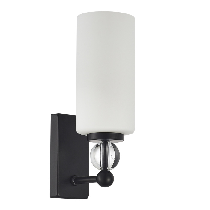 Светильник настенный ST-Luce черный/белый E27 1*40W SL2003.401.01