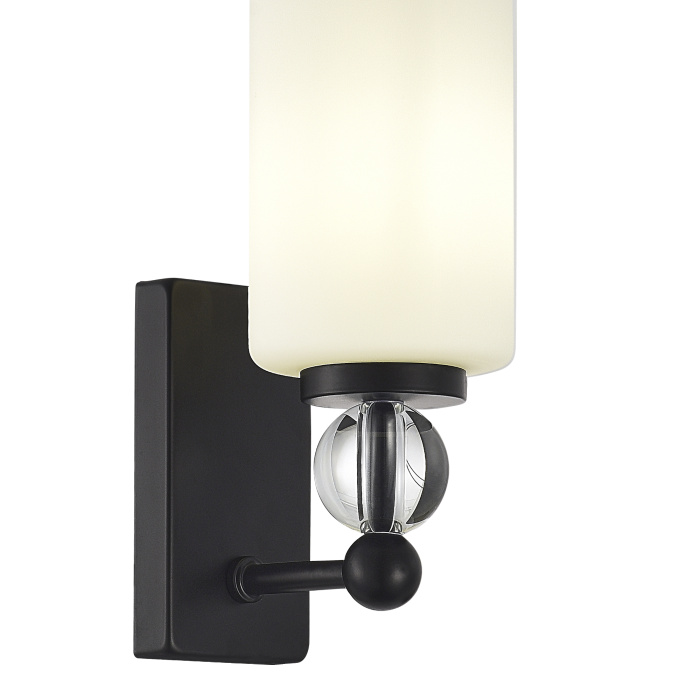 Светильник настенный ST-Luce черный/белый E27 1*40W SL2003.401.01