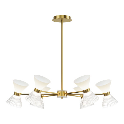 Светильник подвесной ST-Luce латунь/прозрачный, белый, латунь G9 LED 12*5W SL2004.303.12