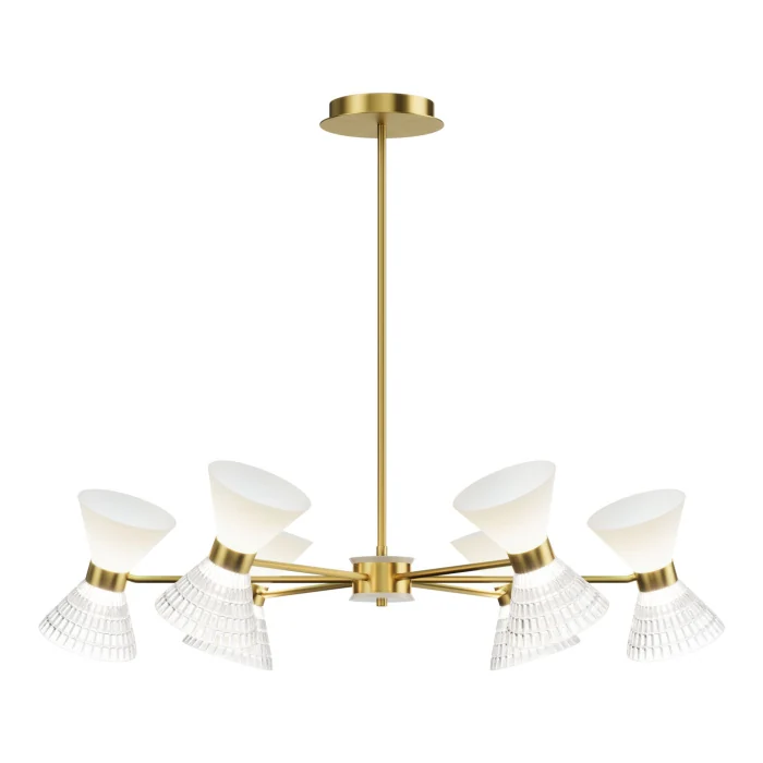 Светильник подвесной ST-Luce латунь/прозрачный, белый, латунь G9 LED 12*5W SL2004.303.12