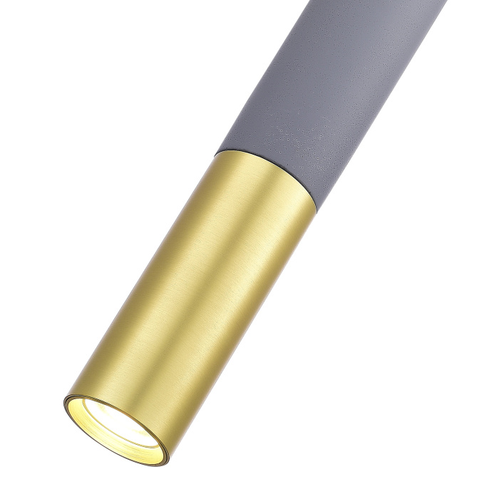 Светильник подвесной Серый GU10 1*5W IP20 D55xH410 180-240V Без ламп ST154.703.01