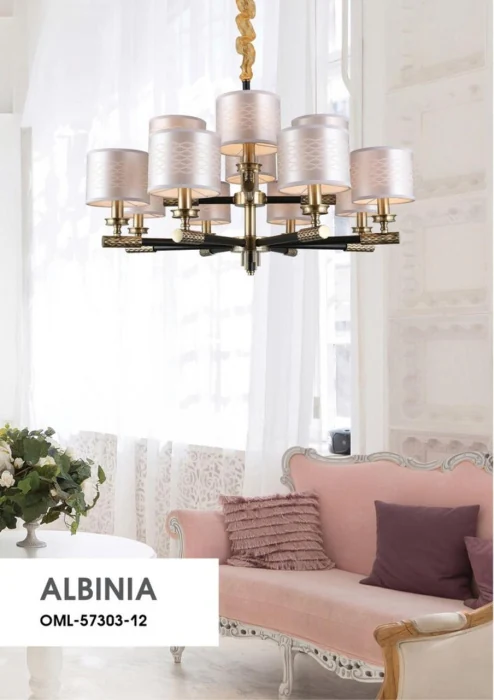 Люстра подвесная Omnilux Albinia OML-57303-12