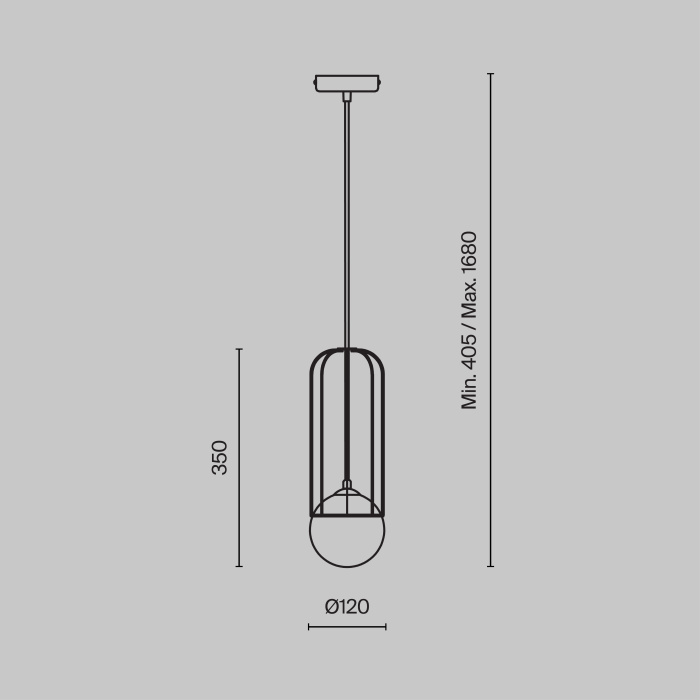 Подвесной светильник Maytoni Telford P361PL-01G