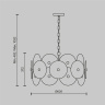 Подвесная люстра Maytoni Aster MOD007PL-08G