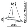 Подвесной светильник Maytoni Curve MOD242PL-L33BK