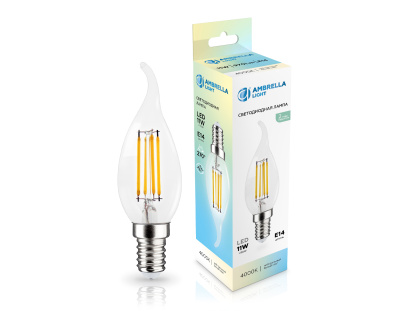 Лампа светодиодная Свеча на ветру CF35 11W 4000K AMBRELLA light 351124