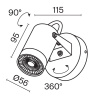 Светильник настенный Maytoni Scope O025WL-01B