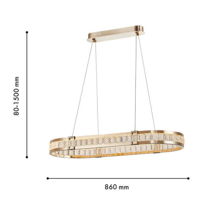 Подвесной светодиодный светильник Favourite Theatrum 4206-9P