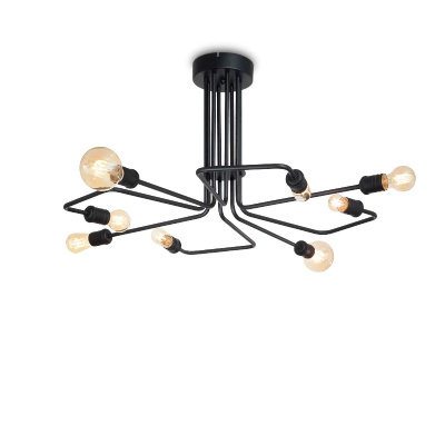 Потолочная люстра Ideal Lux Triumph PL8 Nero 242378