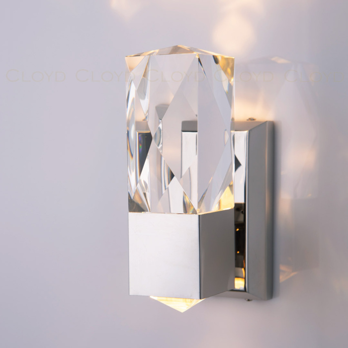 Бра Cloyd CRYO W1 / выс. 22 см - хром (арт.20174)