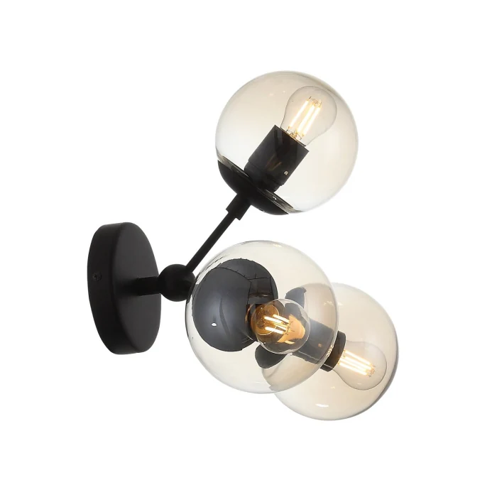 Бра ST-Luce SL549.411.03 Черный/Дымчатый E27 3*40W