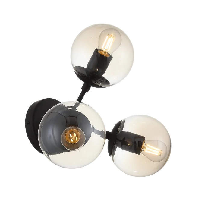 Бра ST-Luce SL549.411.03 Черный/Дымчатый E27 3*40W
