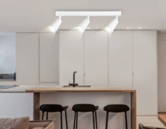 Накладной поворотный спот со сменной лампой GU10 Ambrella light TA13148