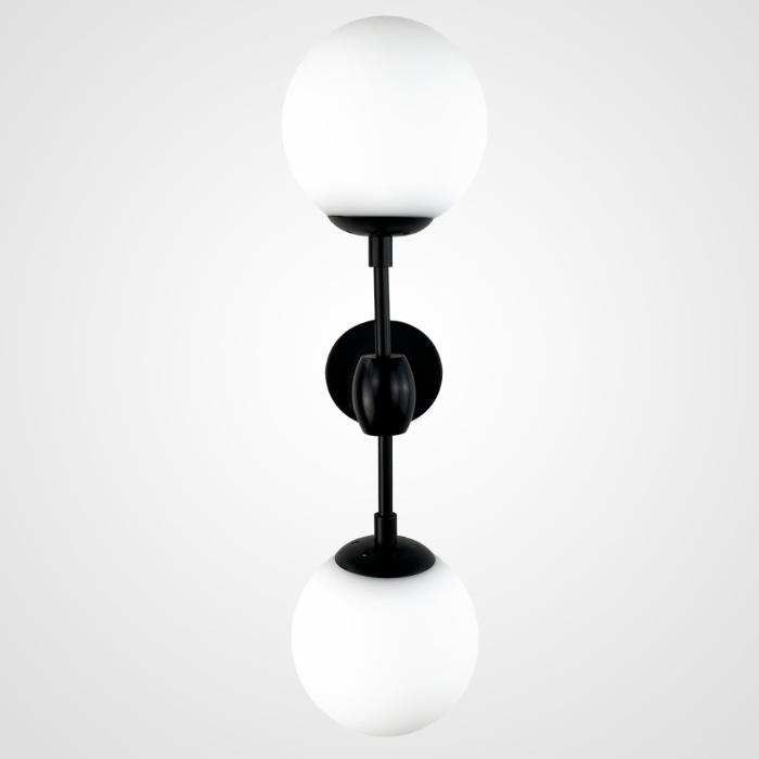 Бра Modo 2 Globes Black and white glass ImperiumLoft