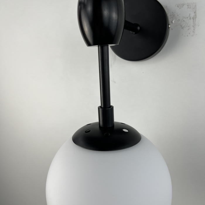Бра Modo 2 Globes Black and white glass ImperiumLoft