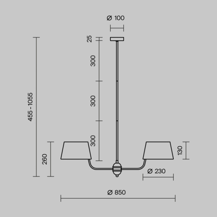Люстра на штанге Modern MAYTONI MOD360PL-06BS