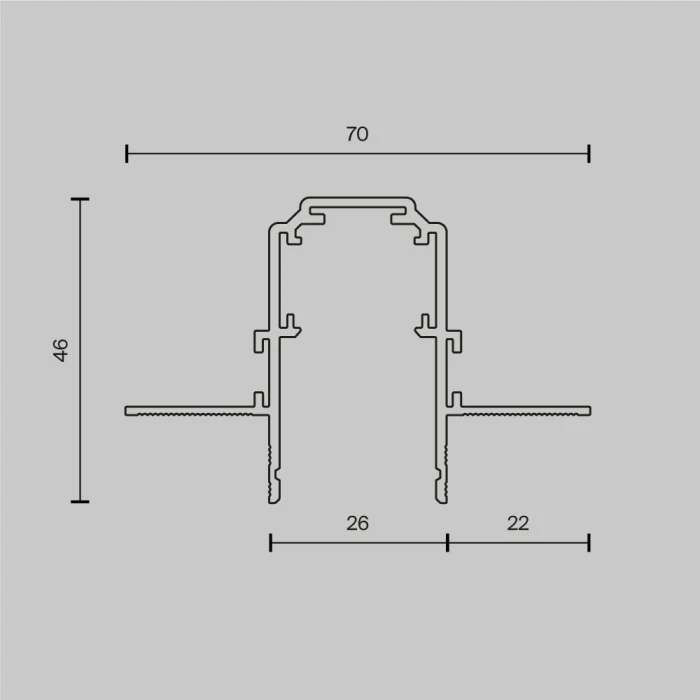 Шинопровод Maytoni Magnetic track system Exility TRX034-421.12W