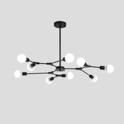 Люстра на штанге LATE D103 Black ImperiumLoft