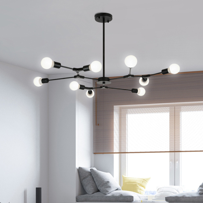 Люстра на штанге LATE D103 Black ImperiumLoft