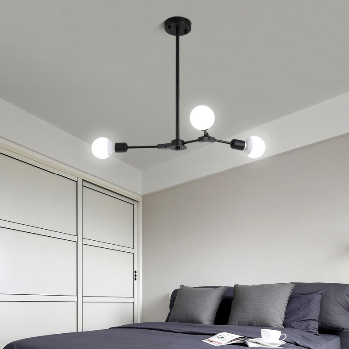 Люстра на штанге LATE D103 Black ImperiumLoft