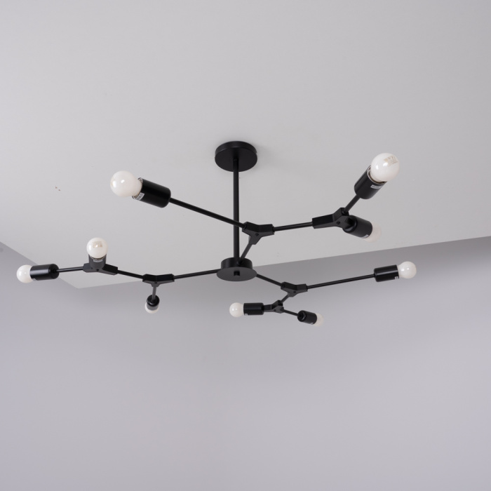 Люстра на штанге LATE D103 Black ImperiumLoft