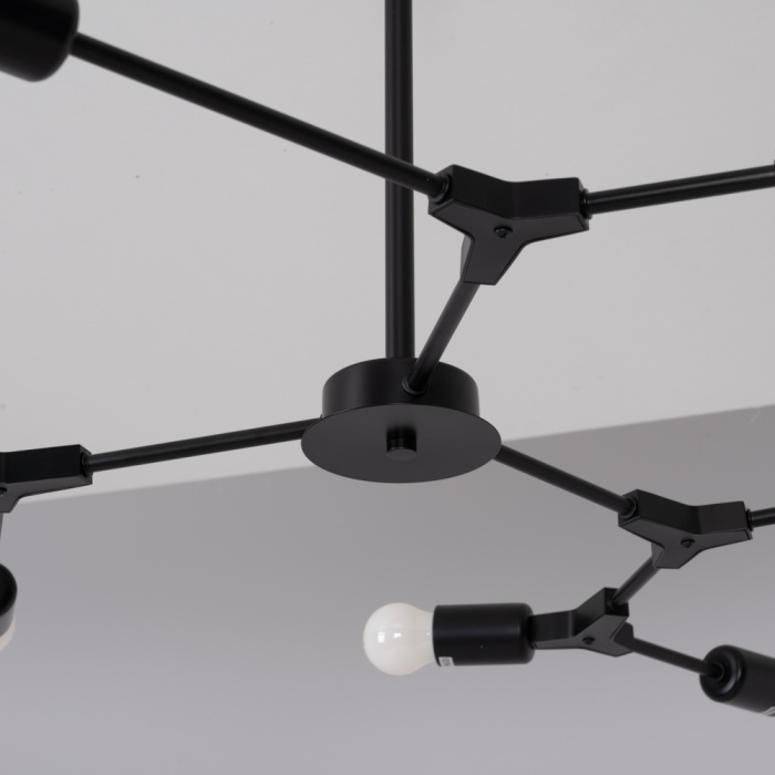 Люстра на штанге LATE D103 Black ImperiumLoft