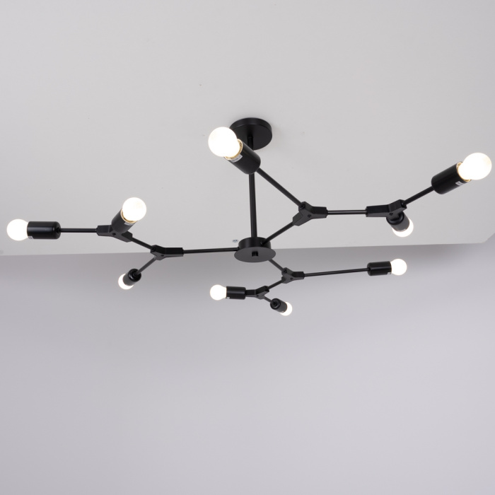 Люстра на штанге LATE D103 Black ImperiumLoft