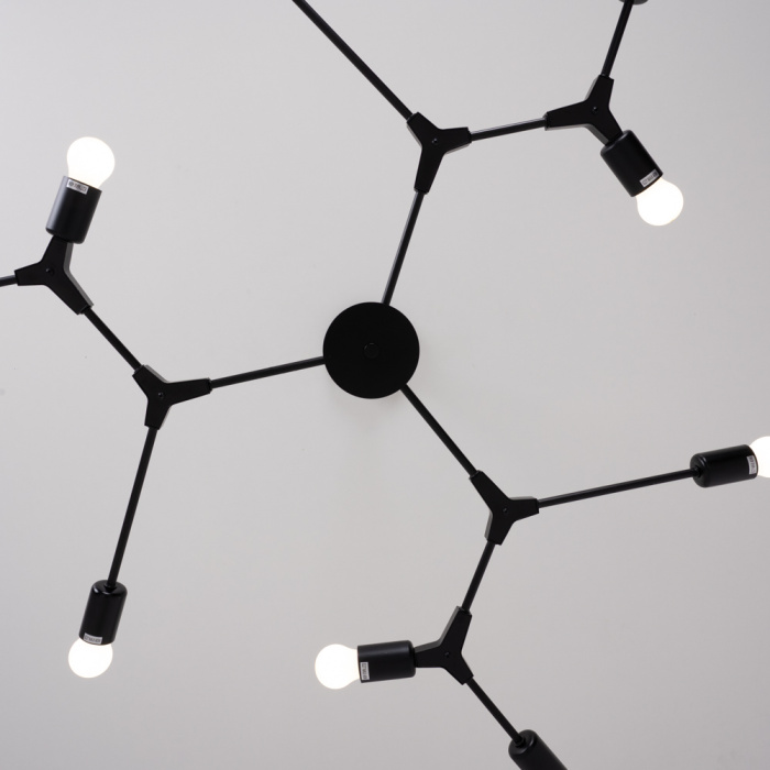 Люстра на штанге LATE D103 Black ImperiumLoft