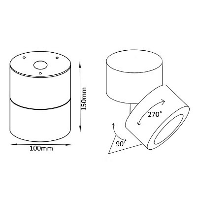 Спот Crystal Lux CLT 412C WH