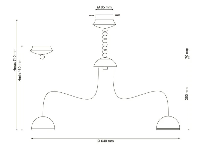 Люстра подвесная Lucia Tucci Natura 064.8 Led