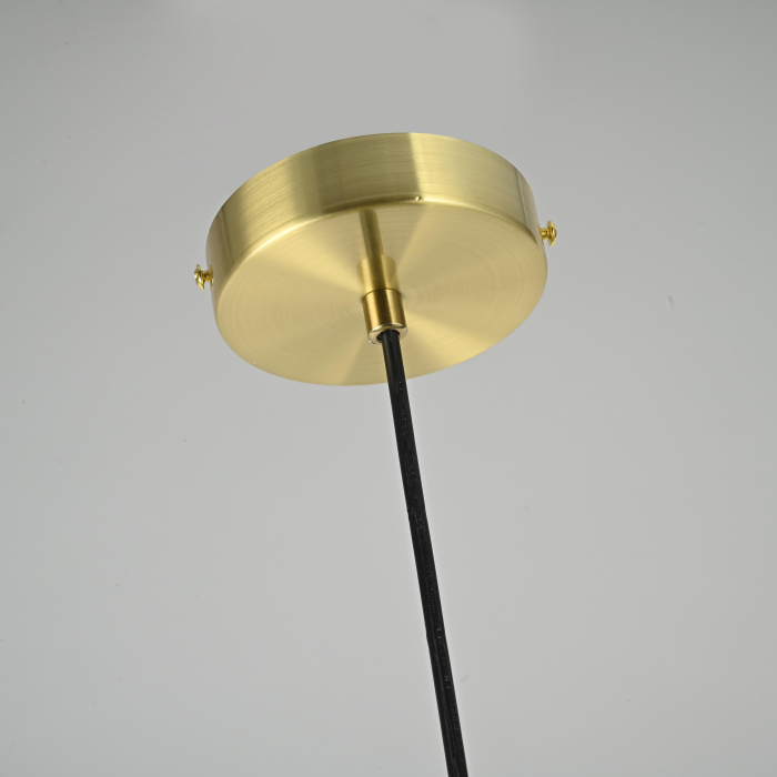 Подвесной светильник RH Utilitaire Disk Shade Pendant Brass ImperiumLoft