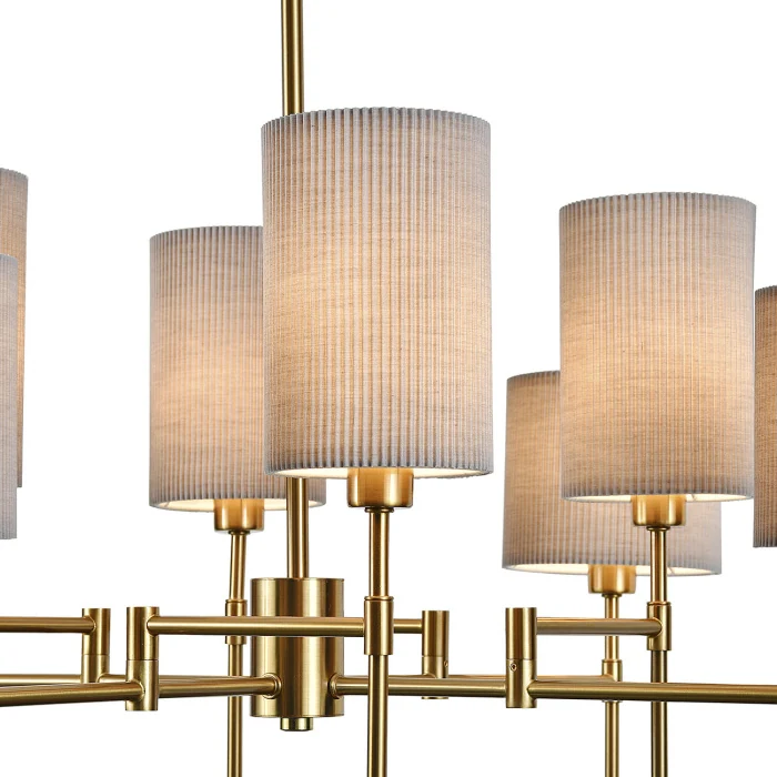 Люстра потолочная на штанге PLISSE INDIGO V000537