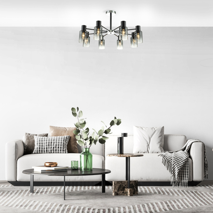 Потолочная люстра на штанге DIVERSITY ESCADA 2120/8P Black