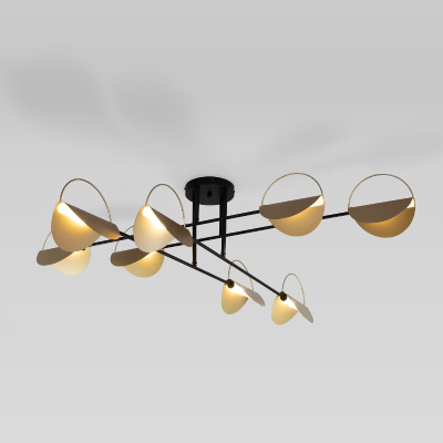 Потолочная люстра Eurosvet Grazia 70148/8 черный/золото Smart