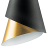 Светильник подвесной CONE 1х40W E14 ЧЕРНЫЙ/ЗОЛОТО (в комплекте) 757010 (MD9700-1A )