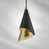 Светильник подвесной CONE 1х40W E14 ЧЕРНЫЙ/ЗОЛОТО (в комплекте) 757010 (MD9700-1A )