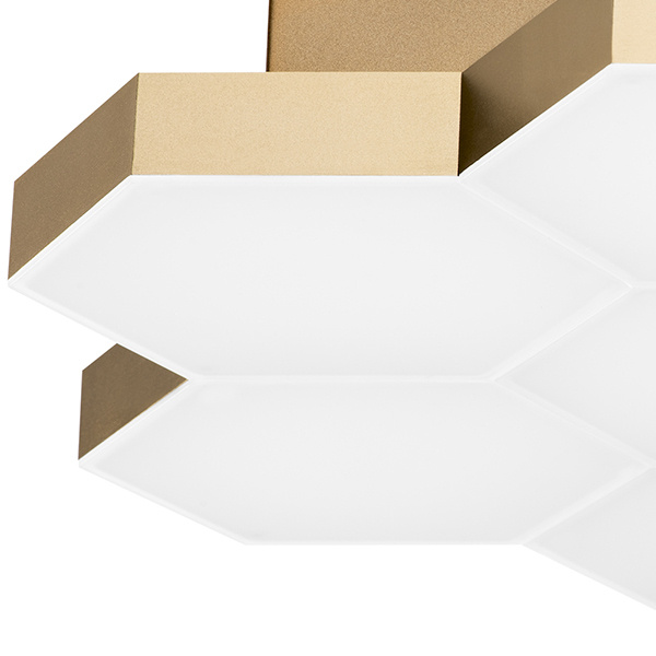 Светильник потолочный FAVO LED-35W 1680LM Satin Gold 3000K (в комплекте) 750071 (MX13003032-7А)