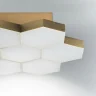 Светильник потолочный FAVO LED-35W 1680LM Satin Gold 3000K (в комплекте) 750071 (MX13003032-7А)