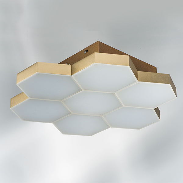 Светильник потолочный FAVO LED-35W 1680LM Satin Gold 3000K (в комплекте) 750071 (MX13003032-7А)