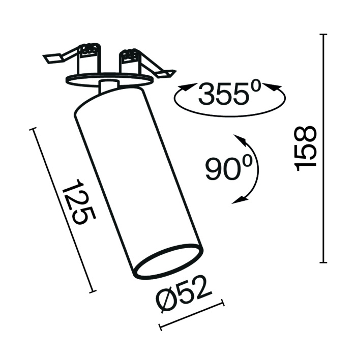 Спот Maytoni Focus LED C053CL-L12W4K-W-B