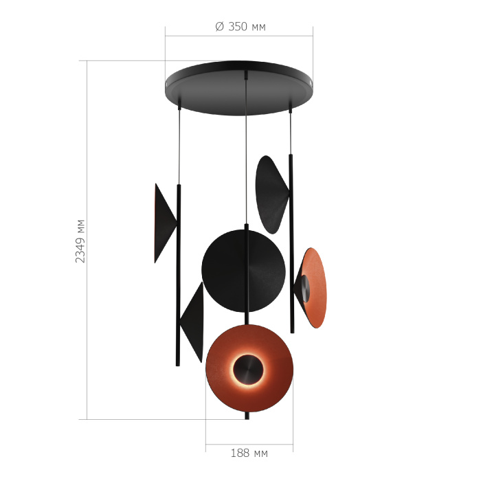 Подвесной светильник ST LUCE SENTITO SL3003.403.09